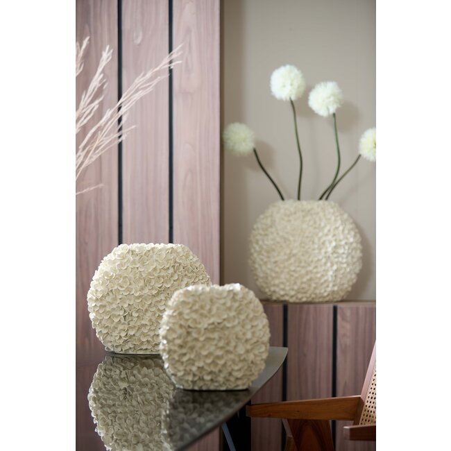 Light en Living Vaas 44x20,5x38,5 cm PHYLIA crème