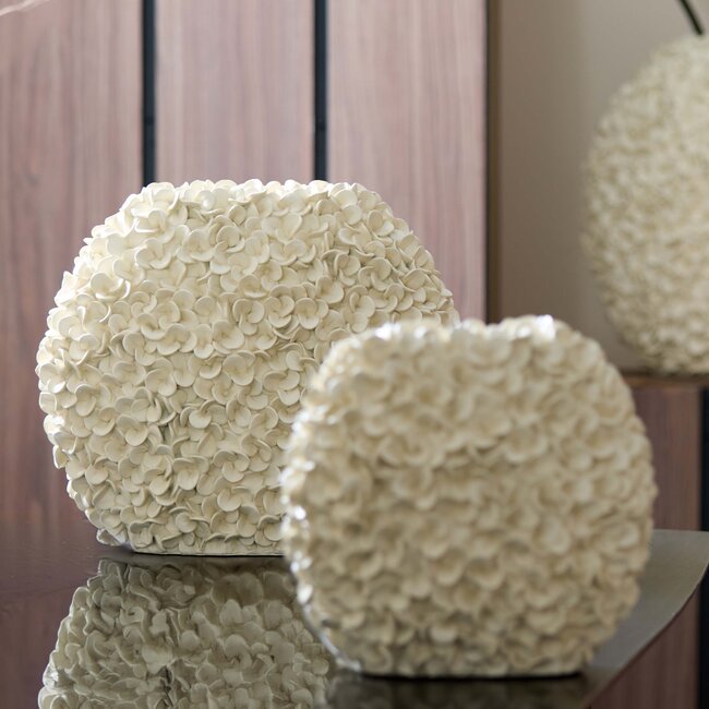 Light en Living Vaas 44x20,5x38,5 cm PHYLIA crème