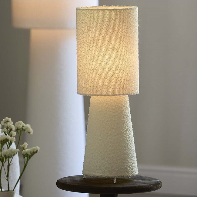 Light en Living Tafellamp Ø20x57,5 cm MICKY bouclé crème