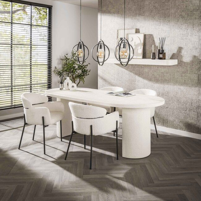 WoonStijl Eetkamertafel arch stone 215x90cm