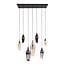 WoonStijl Hanglamp 4+3 cocoon mix glass