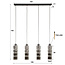 WoonStijl Hanglamp 4L cylinder glas