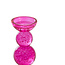 Light & Living Kaarsenhouder Ø10x26,5 cm ITINGA glas bubbel roze