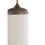 Light en Living Hanglamp 3L 90x22x32 cm DANIA hout print d bruin+touw crème