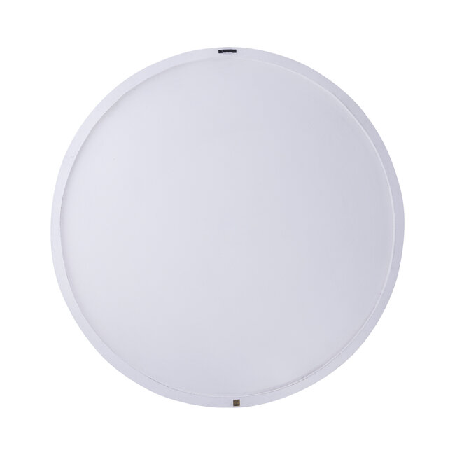 PTMD Wandornament Wiktor Wit MDF rond swirl carved S