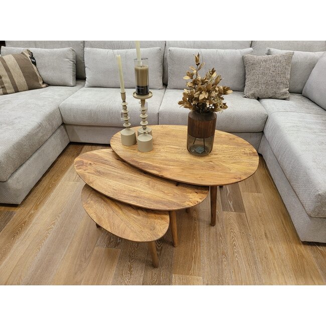 Nijwie Hamburg salontafel ovaal groot 98 cm