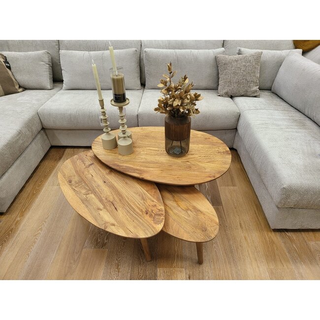 Nijwie Hamburg salontafel ovaal groot 98 cm