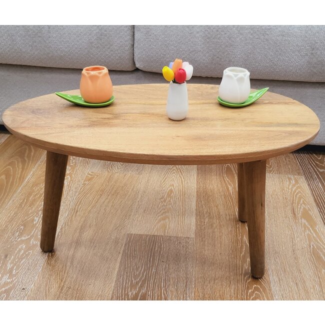 Nijwie Hamburg salontafel ovaal klein 60 cm