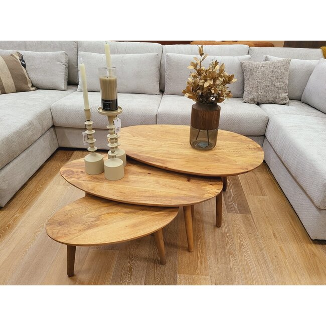 Nijwie Hamburg salontafel ovaal klein 60 cm