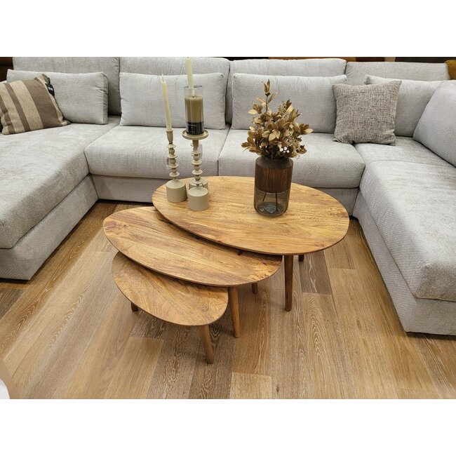 Nijwie Hamburg salontafel ovaal klein 60 cm