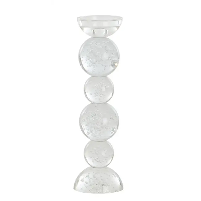 Light en Living Kaarsenhouder Ø9,5x34 cm ITINGA glas bubbel helder