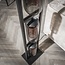 WoonStijl Vloerlamp 3L tower smoke glas-geperforeerd staal