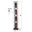 WoonStijl Vloerlamp 4L tower smoke glas-geperforeerd staal