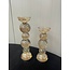 Light en Living Kaarsenhouder Ø10x26,5 cm ITINGA glas  bubbel amber