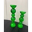 Light & Living Kaarsenhouder Ø9,5x34 cm ITINGA glas bubbel groen