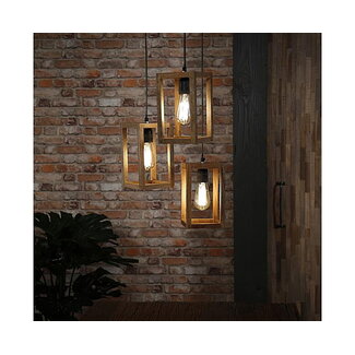 WoonStijl Hanglamp 3x Mango Frame Getrapt