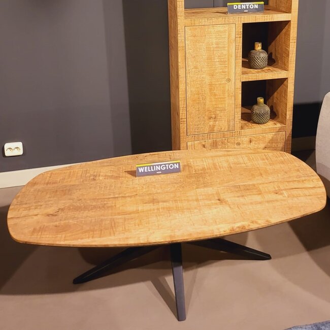 WoonMax Salontafel Wellington Deens Ovaal Lamulux  - 135 - 67 cm