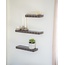 By Boo Wandplank Prinz set van 3- dark taupe