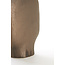 Light en Living Vaas deco 23x9,5x40,5 cm TROVO keramiek mat donker brons