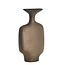 Light en Living Vaas deco 23x9,5x40,5 cm TROVO keramiek mat donker brons