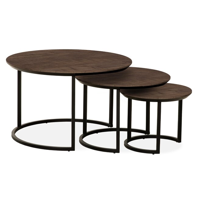 WoonMax Salontafel set van 3 Dover Lamulux - diverse kleuren