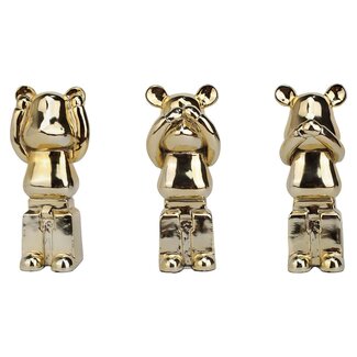 Richmond Interiors  Deco object Berna set van 3 Goud
