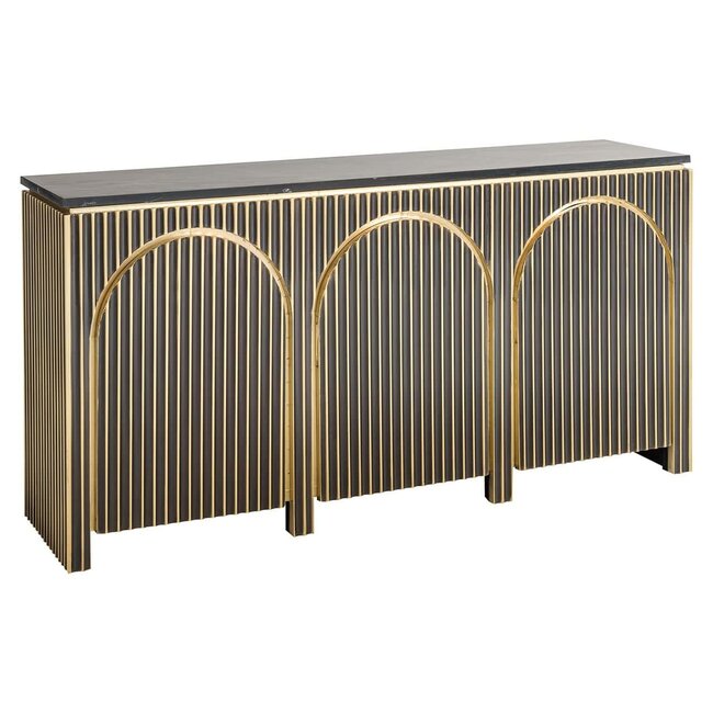 Richmond Interiors  Dressoir Les Arcs 3-deurs Brushed Goud