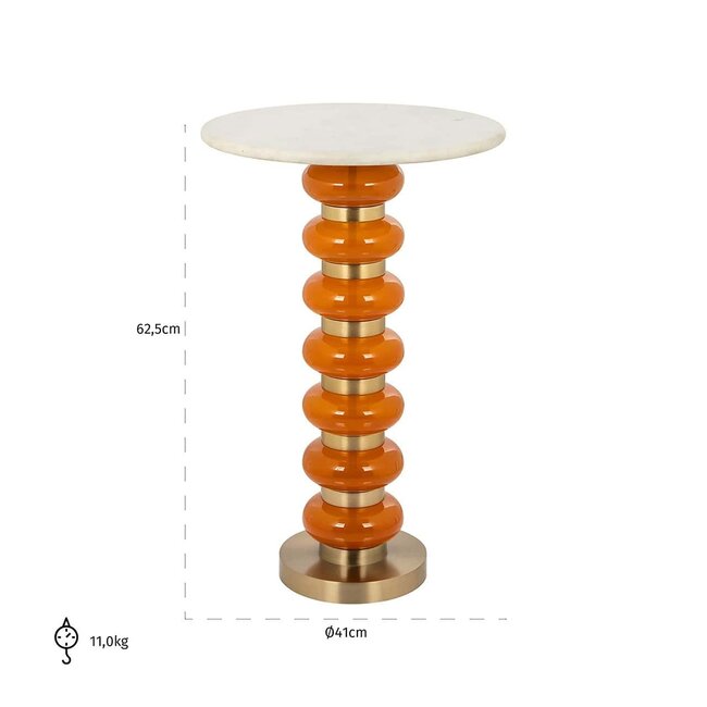 Richmond Interiors  Bijzettafel Barbara orange