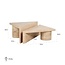 Richmond Interiors  Salontafel set Fictus Travertine faux Beige