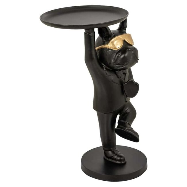 Richmond Interiors  Bijzettafel Bullie Zwart/Goud