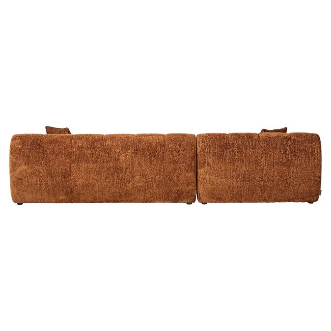 Richmond Interiors  Sofa Cube 3-zits + lounge links Be Lovely 603 Cinnamon