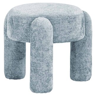 Richmond Interiors  Poef Holly Bergen 602 Light blue Chenille