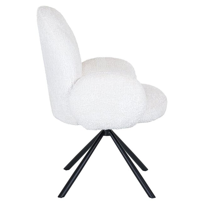 Richmond Interiors  Draaifauteuil Jolie Sheep 02 Wit