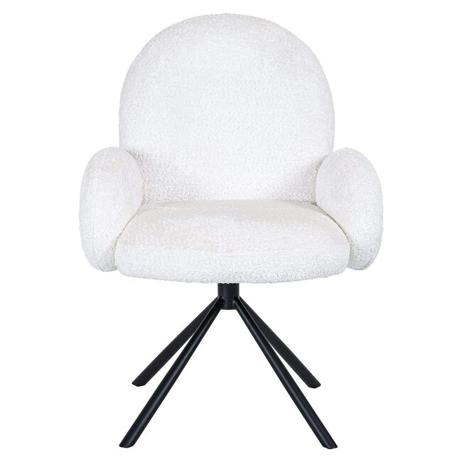 Richmond Interiors  Draaifauteuil Jolie Sheep 02 Wit
