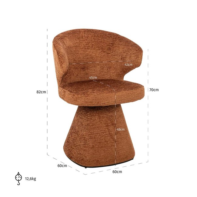 Richmond Interiors  Stoel Gatsbi copper fusion