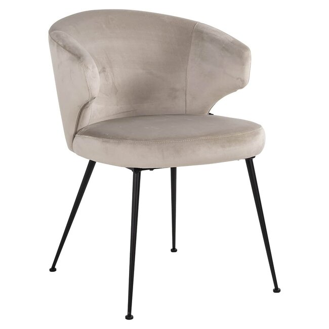 Richmond Interiors  Stoel Xandra khaki velvet Quartz Khaki 903