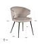 Richmond Interiors  Stoel Xandra khaki velvet Quartz Khaki 903