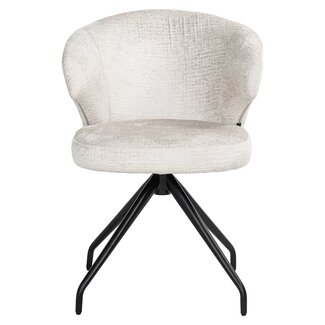 Richmond Interiors  Draaistoel Milly Fusion cream 02