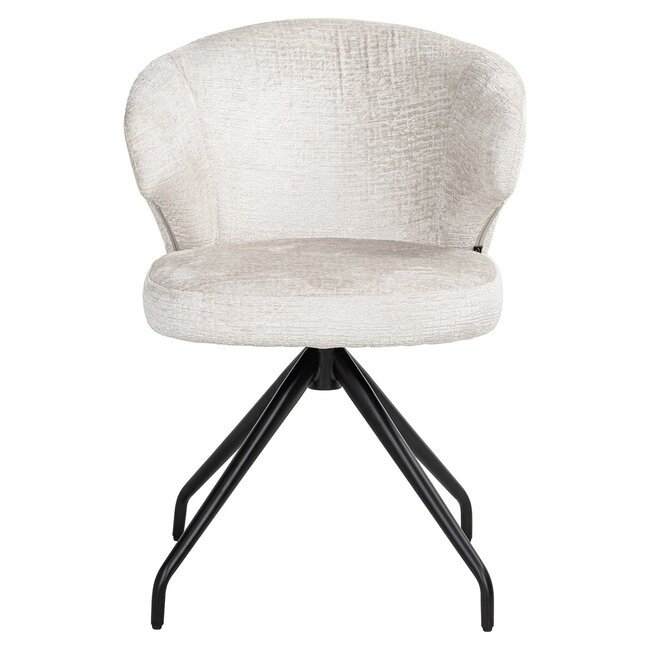 Richmond Interiors  Draaistoel Milly Fusion cream 02