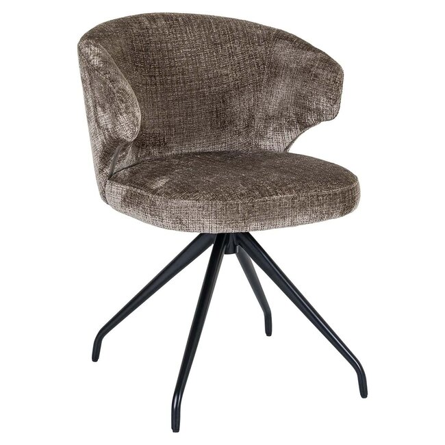 Richmond Interiors  Draaistoel Milly Niagara 104 Stone Chenille