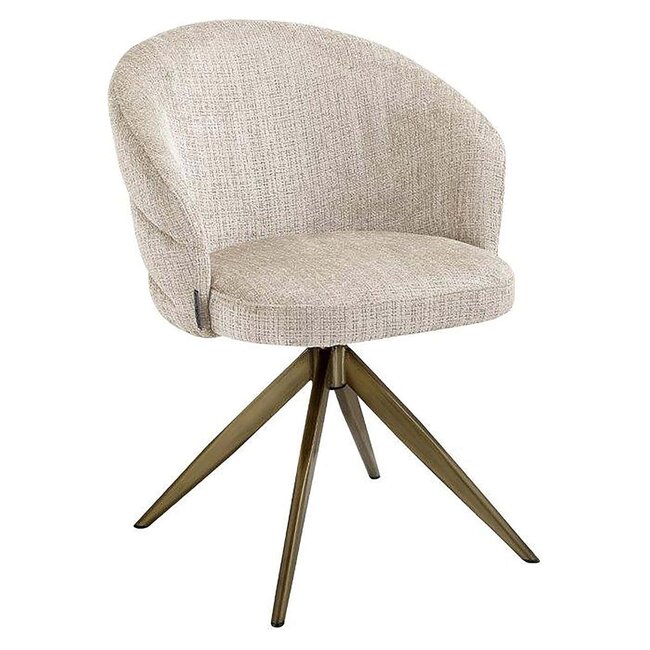 Richmond Interiors  Draaifauteuil Zendaya Niagara 902 beige chenille
