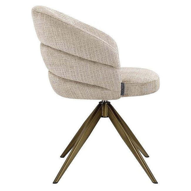 Richmond Interiors  Draaifauteuil Zendaya Niagara 902 beige chenille