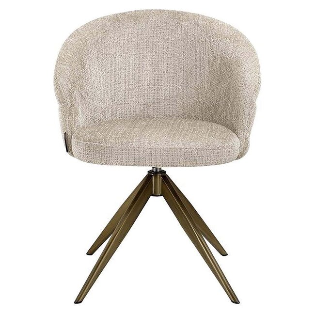 Richmond Interiors  Draaifauteuil Zendaya Niagara 902 beige chenille