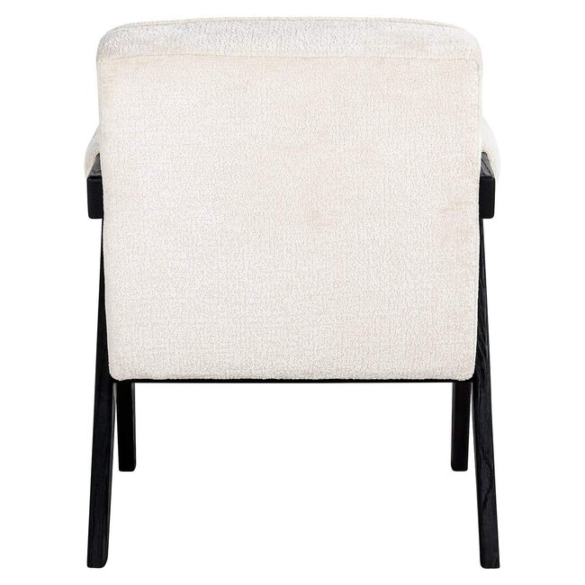 Richmond Interiors  Fauteuil Cooper Wit Bergen 900 Wit chenille