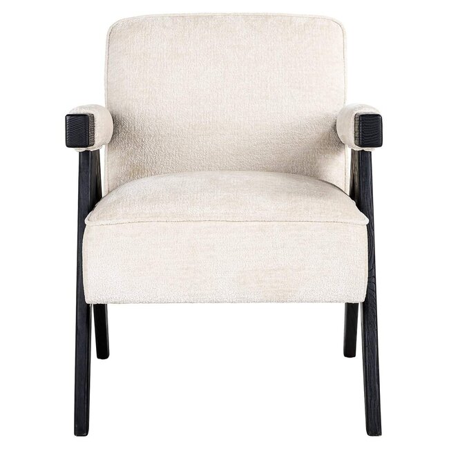 Richmond Interiors  Fauteuil Cooper Wit Bergen 900 Wit chenille