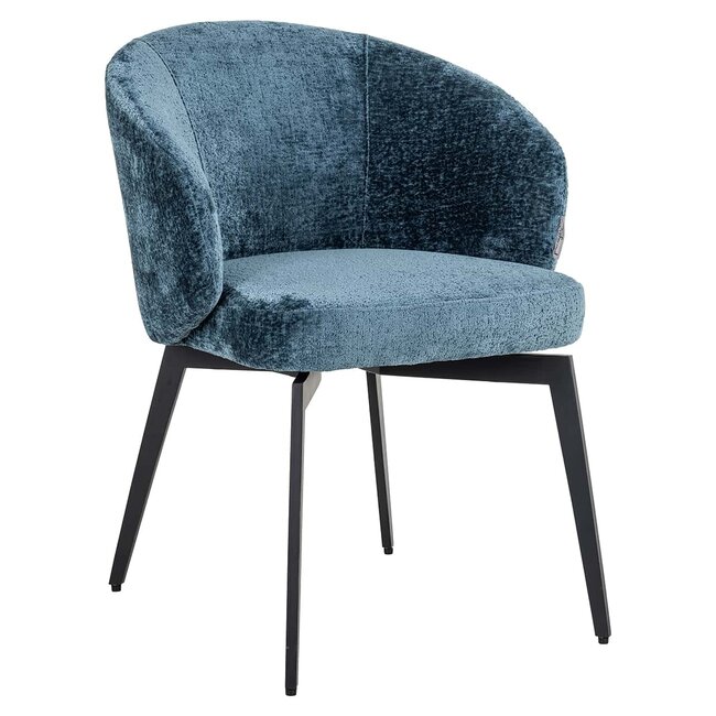 Richmond Interiors  Stoel Amphara blue chenille