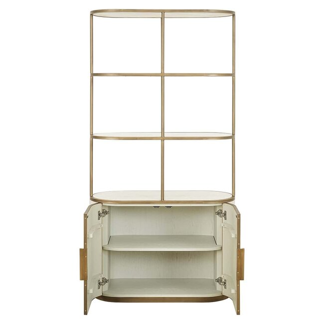 Richmond Interiors  Wandkast Tivoli 2-deurs 3 open planken Wit