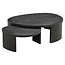 Richmond Interiors  Salontafel Navarino set van 2 Dark coffee