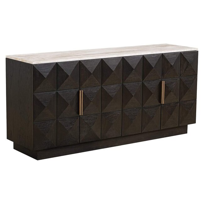 Richmond Interiors  Dressoir Claremont 4-deurs Bruin