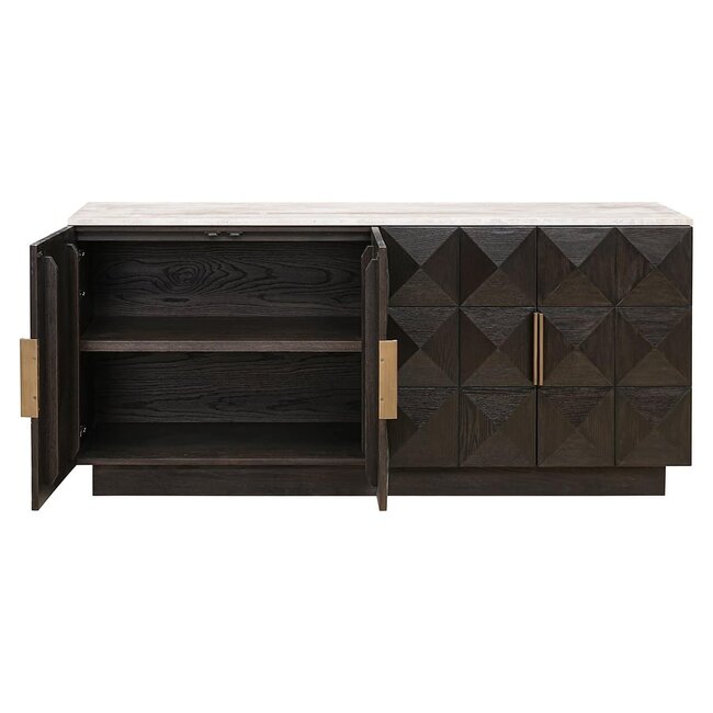 Richmond Interiors  Dressoir Claremont 4-deurs Bruin